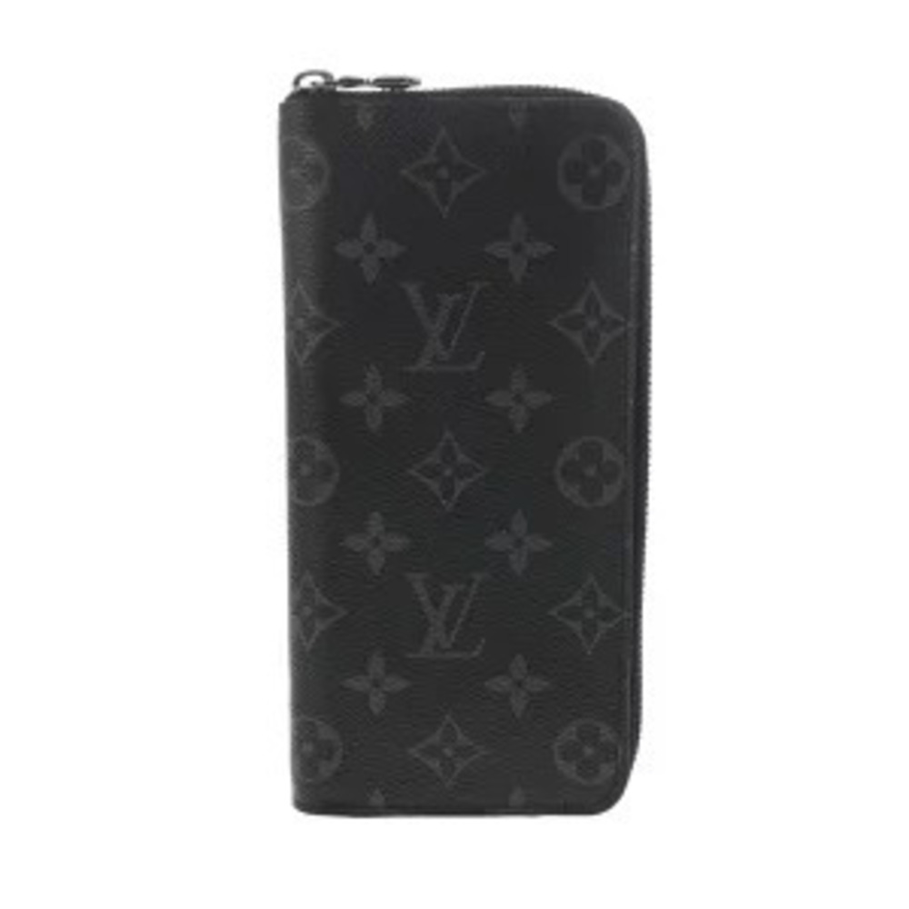 Louis Vuitton Black Black Canvas Eclipse Vertical Wallet Long Zippy Monogram - Picture 2 of 7